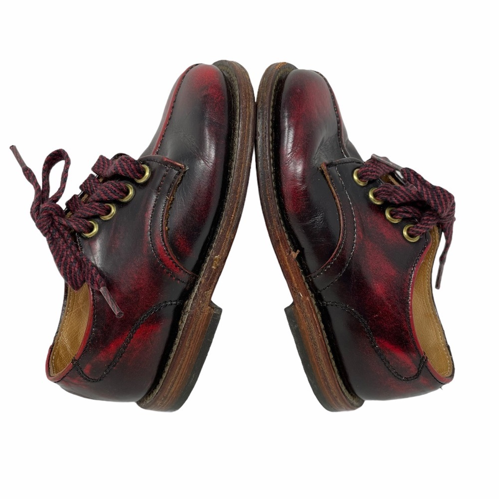 Vintage FALKNER'S All Leather Tie Shoes Reddish Black size 151/2D(infant) - Picture 7 of 8